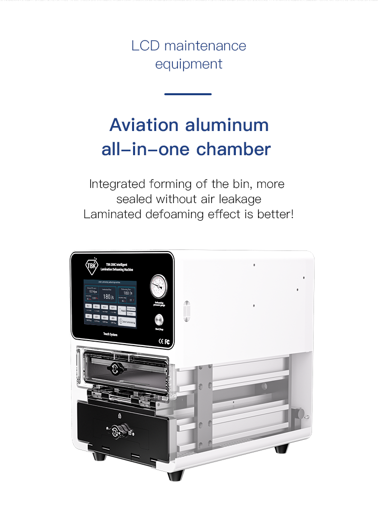 TBK208C intelligent curved screen laminating and defoaming integrated ...